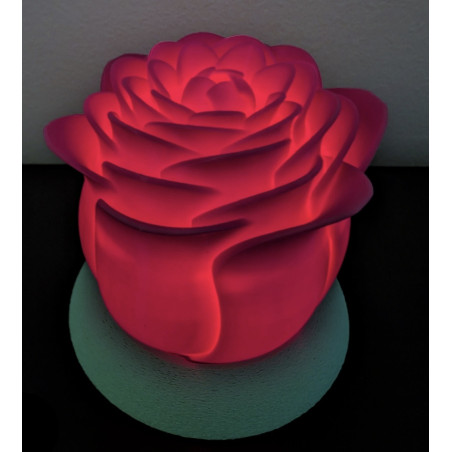 Rose lumineuse LED - Bougie LED incluse, décoration intérieure