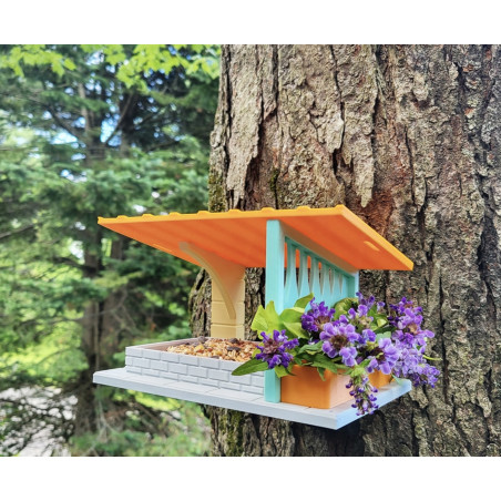 Mangeoire 50's pour oiseaux