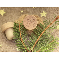 Bouchon 2 verres qui trinquent