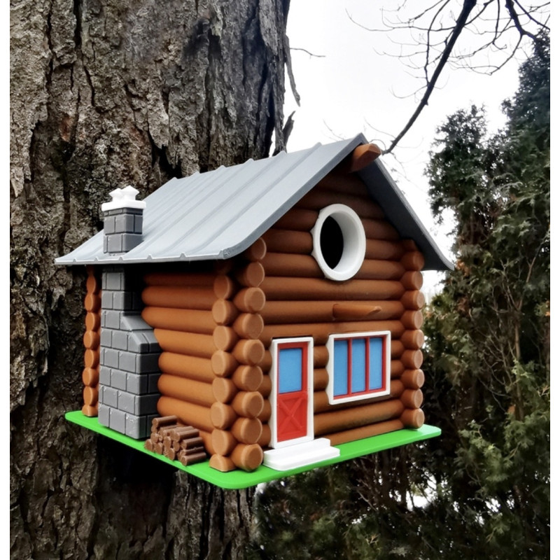 nichoir oiseaux design chalet de montagne