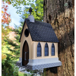 nichoir oiseaux chapelle gothique