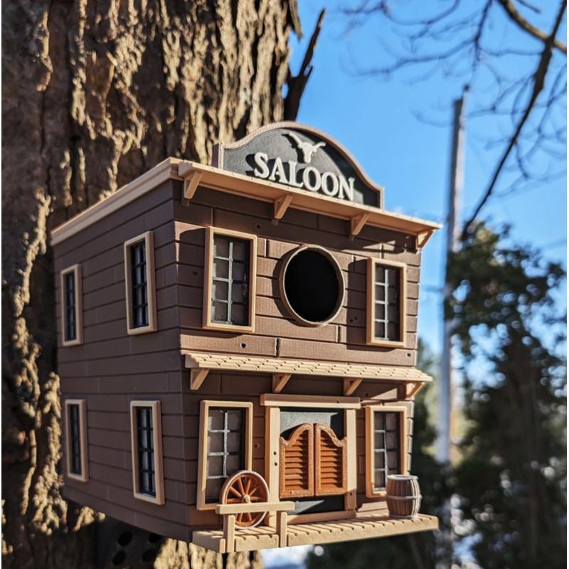 Nichoir saloon far west