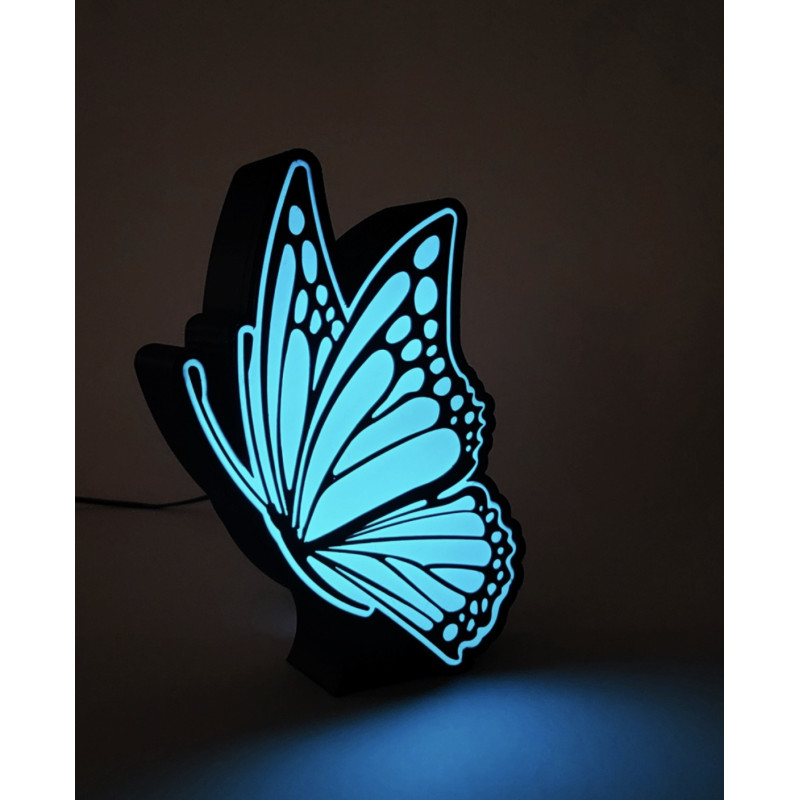 Boite à lumière papillon