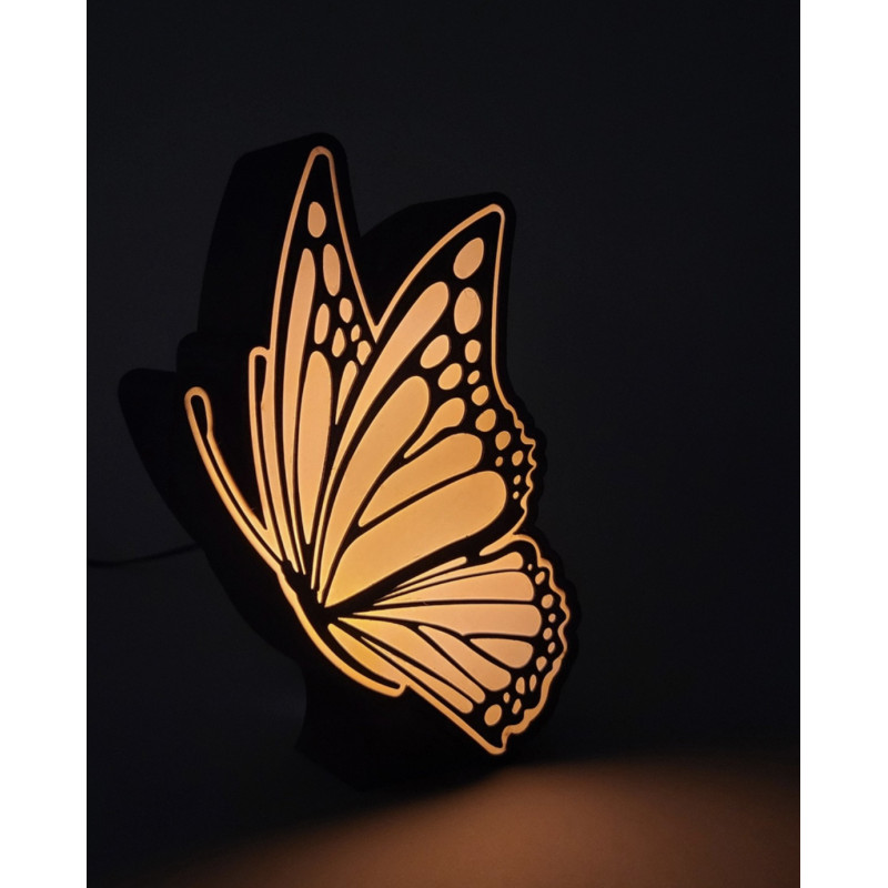 Boite à lumière papillon