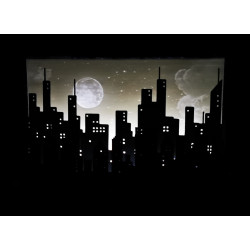 Boite à lumière ville éclairée