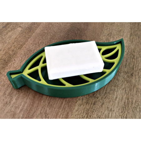 porte savon feuille
